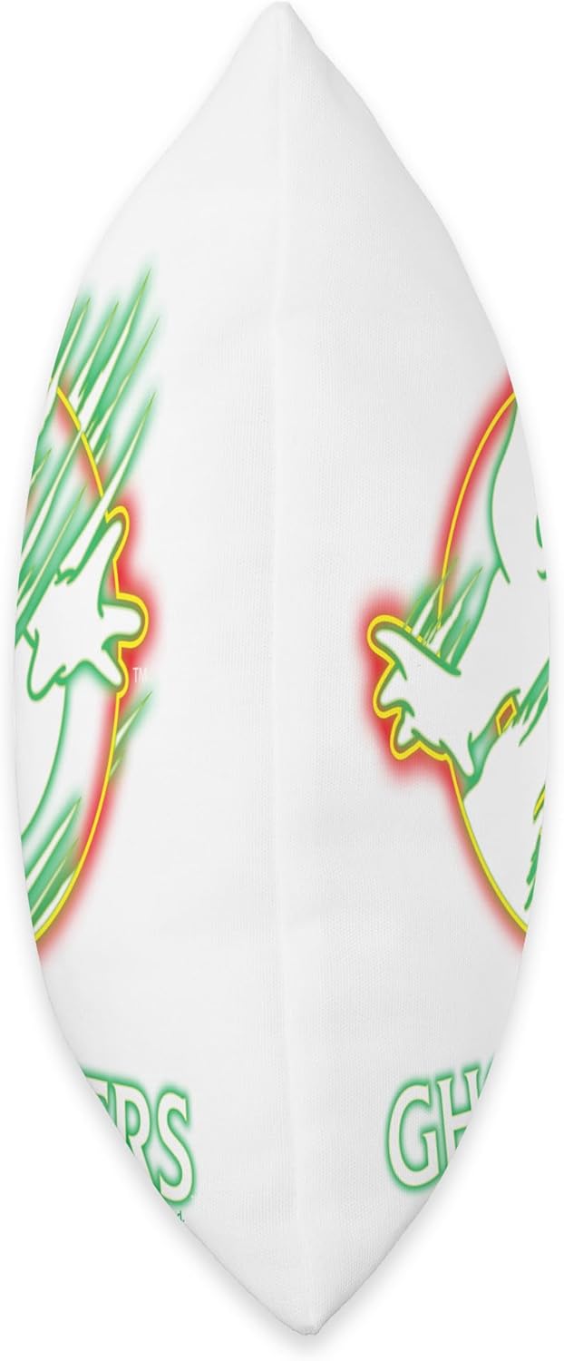 Ghostbusters 2 - Neon Ghost Logo Throw Pillow