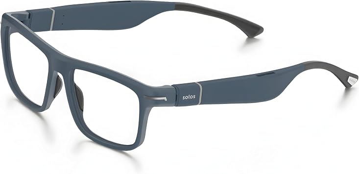 SOLOS AI Smart Glasses | AirGo A5 5th Gen | Hydro X Metallic Gray | Integrated ChatGPT for Travel and Real Time Translation | Stereo Speakers | Blue Light Blocker | Compatible with iOS and Android