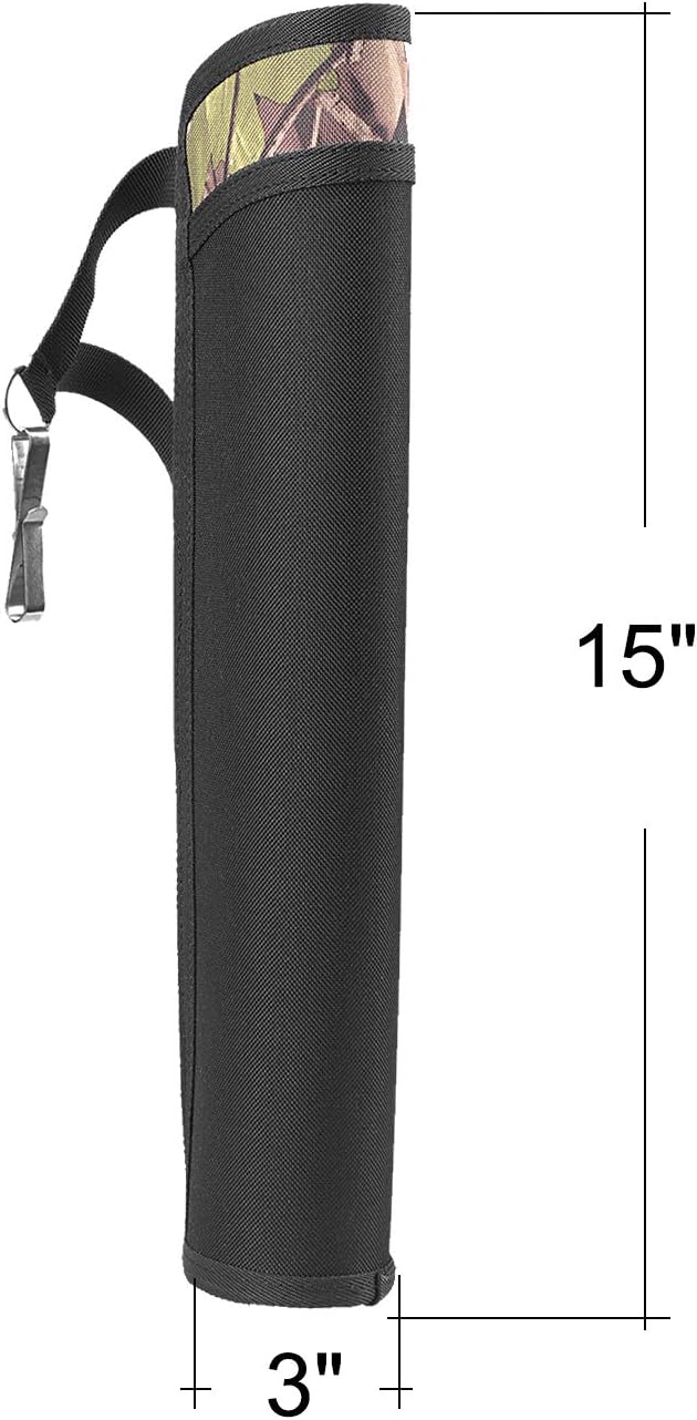 XTACER Lightweight Hip Quiver Training Archery Target Arrow Lite Quiver Holder (CAMO/Black, Small, for 20”-23" Arrows) : Sports & Outdoors