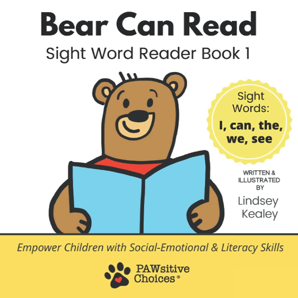 Bear Can Read: Empower Children with Social-Emotional & Literacy Skills (Sight Word Reader Books)