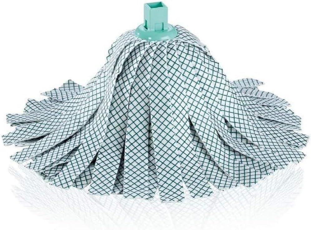 Replacement Head ClassicWringmop with SlideDown Wringer,with viscose and polyester forstubborn stains on tiles andstone floors,extra absorbent viscose,washable at60°C,Square fitting to handle