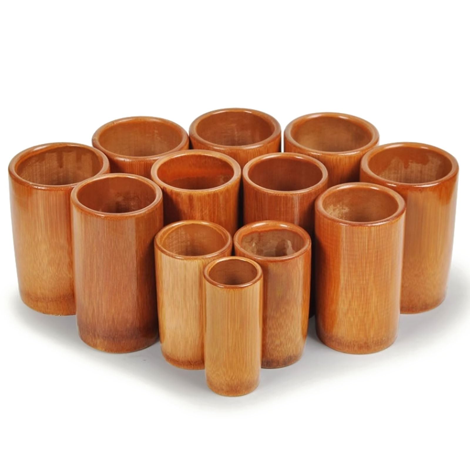 Set di coppette in bambù da 18/20/24 tazze, kit for terapia di coppettazione tradizionale con fuoco, coppette assorbenti for spa(20 cups set)