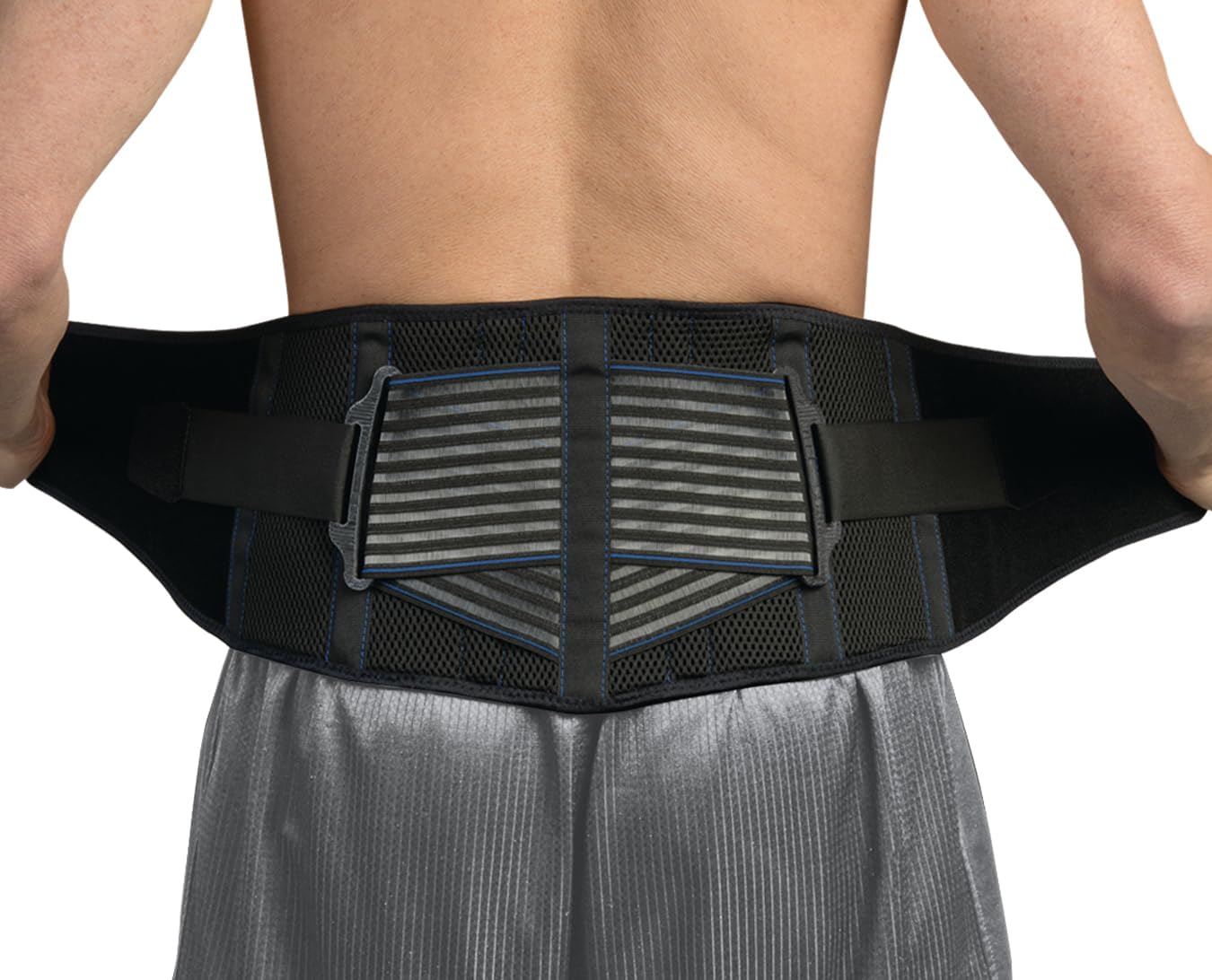 Pro-Tec Athletics Premium Back Support with Crossband Technology, Adjustable Straps, Targeted Stability, Comfortable Brace