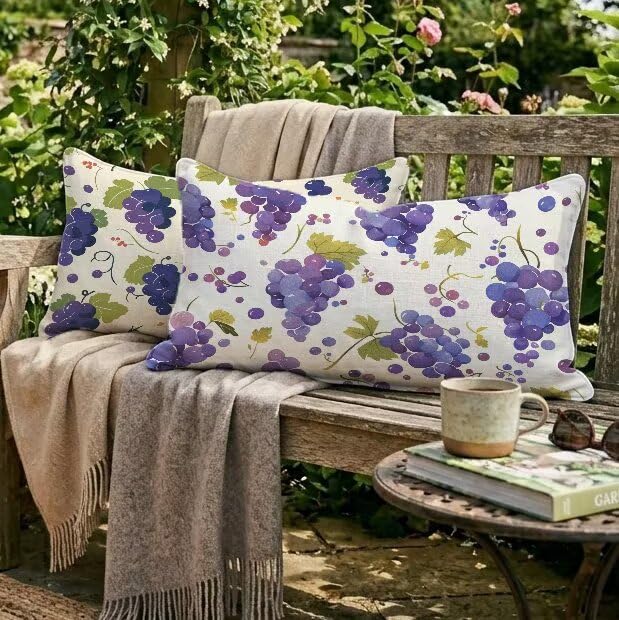 Housse de coussin de jardin avec fermeture éclair invisible 80x100