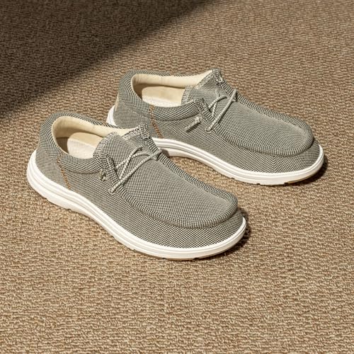 Bruno Marc Mannen Arch Ondersteuning Casual Slip-on Schoenen Loafers voor Mannen Antislip Comfortabele Schoenen, kaki, 8.5 - Afbeelding 5