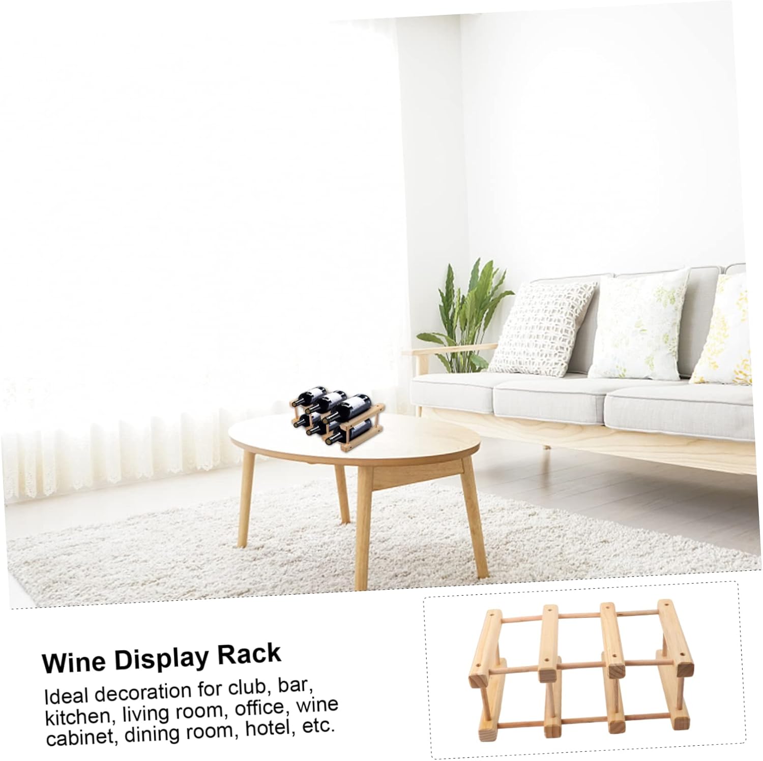 Elegant Red Wine Bottle Holder Wooden Wine Rack Home Storage Bottle Cradles