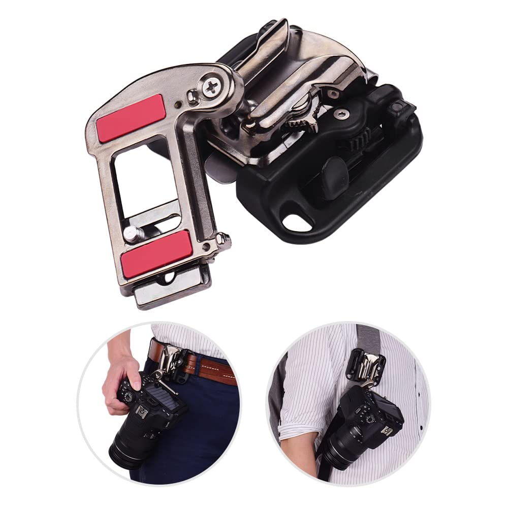 XINYIFUbelt holster, Belt Holster Mount Waist Clip Holder Hanger With Quick Release Plate 1/4 Inch Screw for DSLR s