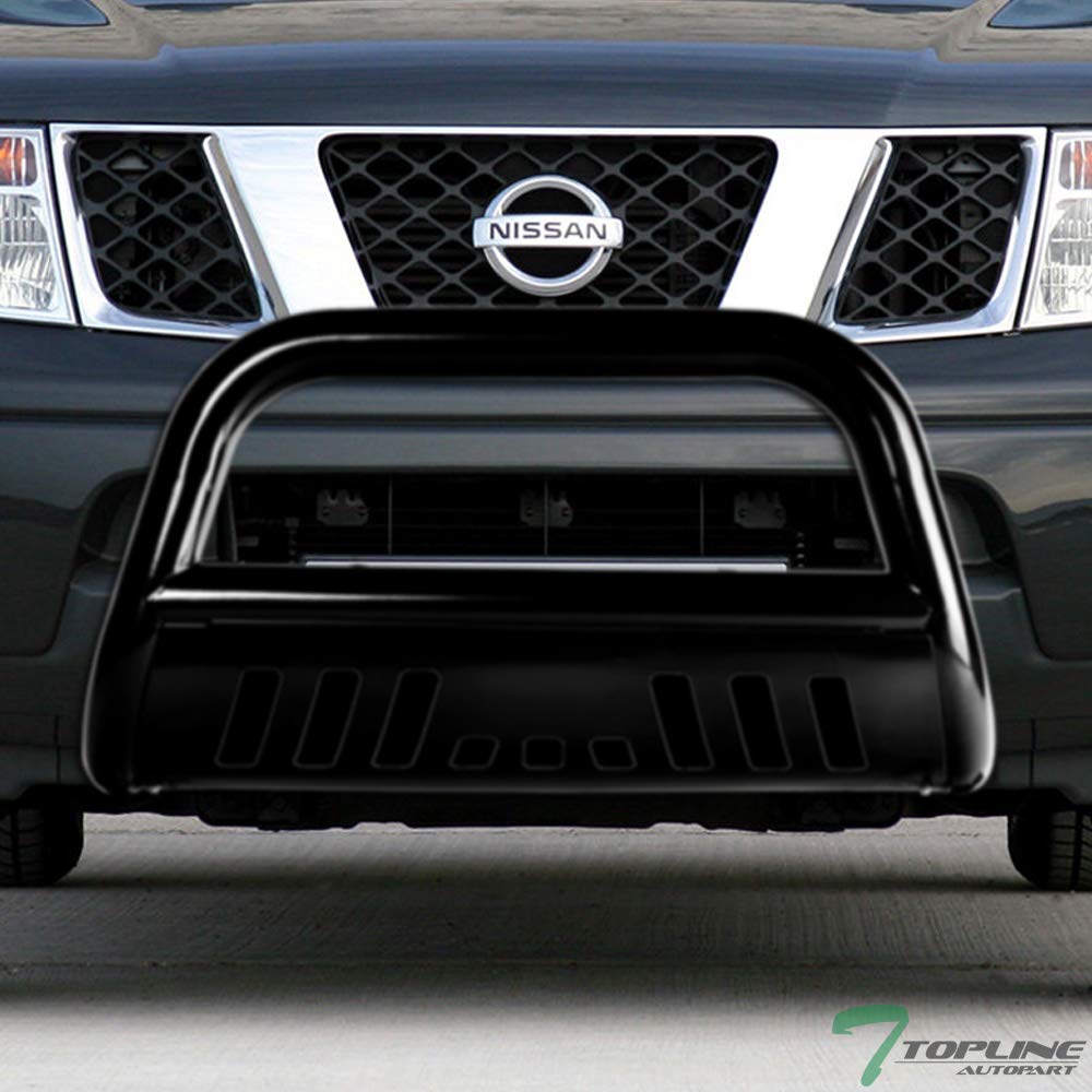 TLAPS Black Bull Bar Brush Push Front Bumper Grill Grille Guard With