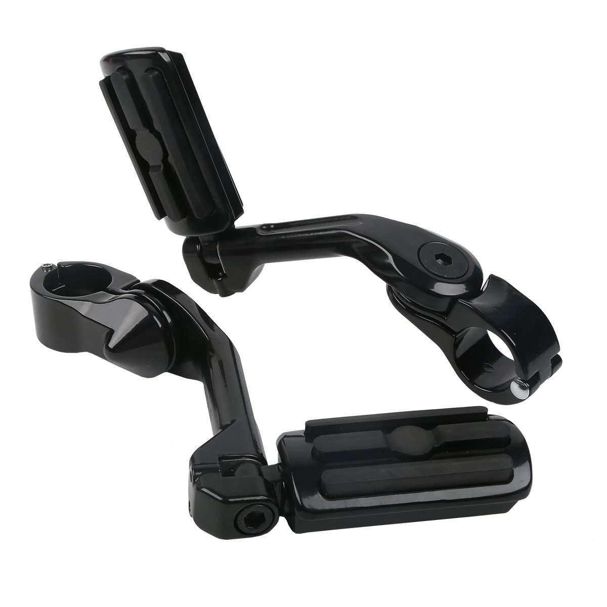 Poggiapiedi 32mm regolabile autostrada Lungo Assemblaggio Pedane Adatto Per Harley Touring Road King