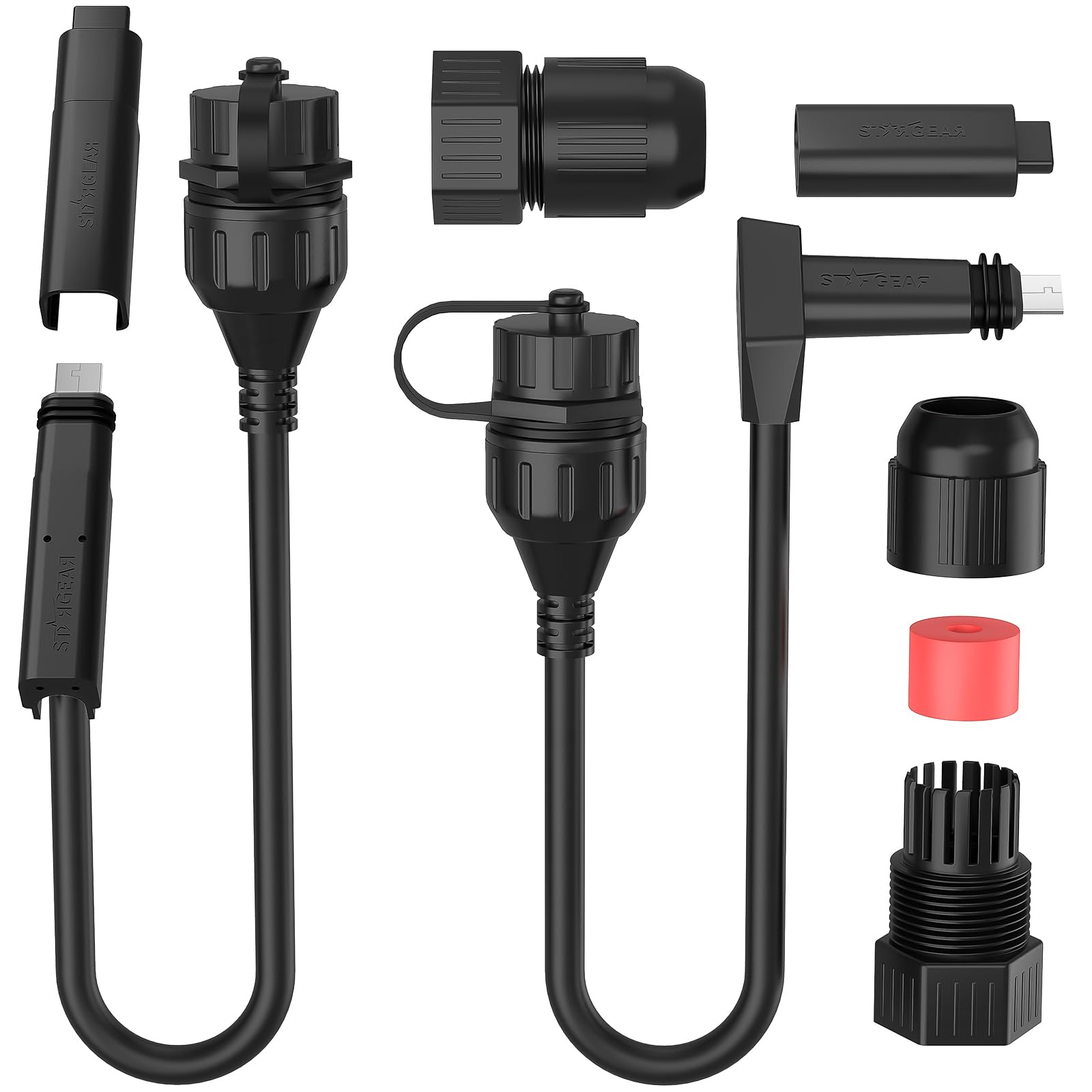 STARGEAR Starlink Cable SPX to RJ45 Adapters, Starlink Cable RJ45 Connectors for Starlink Gen 2 Dishy and Router Waterproof (2 Pack)