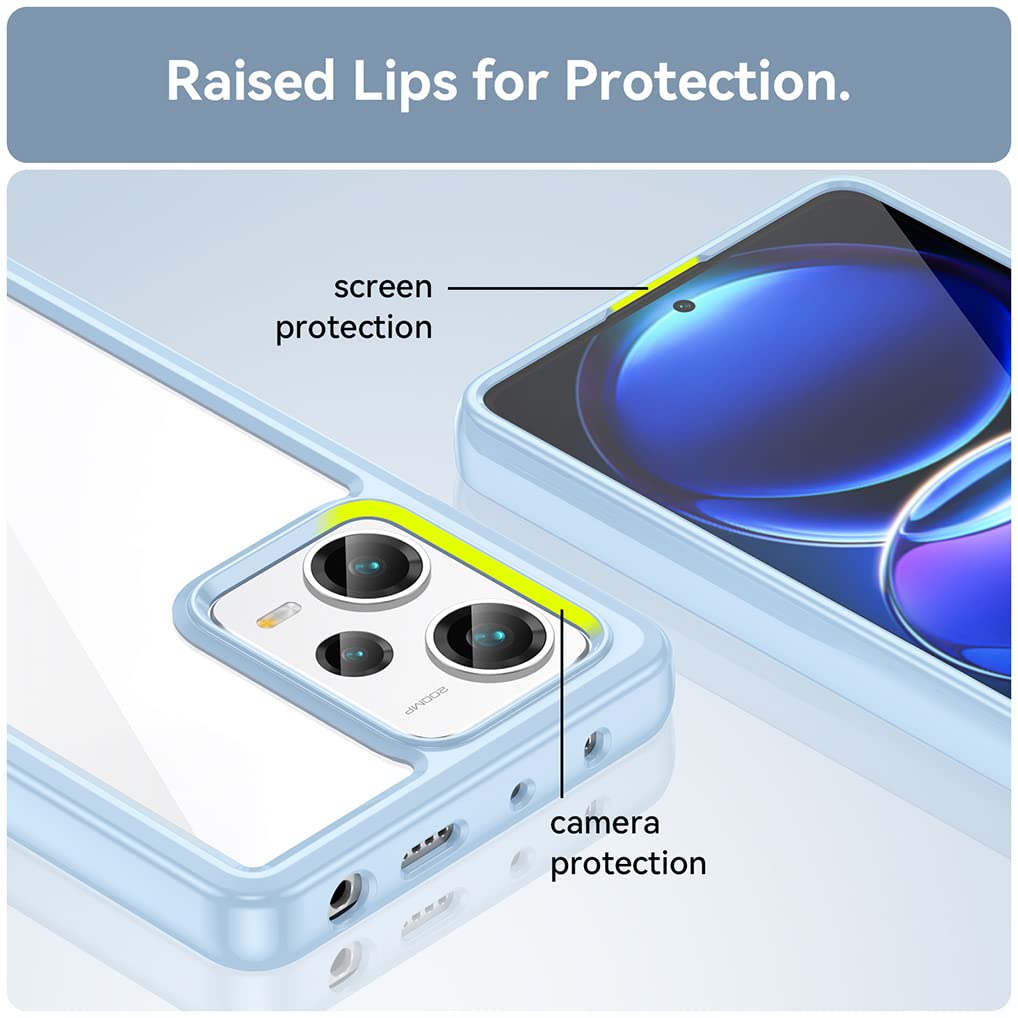 HAOYE Cover per Xiaomi Redmi Note 12 PRO 4G, Stile di Pittura a Colori Freschi Silicone Morbido Trasparente TPU Bumper Ultra Sottile Antiurto Custodia Case, Giardino