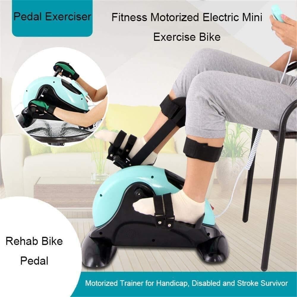Elektryczny mini rower treningowy z pedałami, eliptyczny rower treningowy pod biurkiem, rower treningowy do ramion i nóg z wyświetlaczem LCD