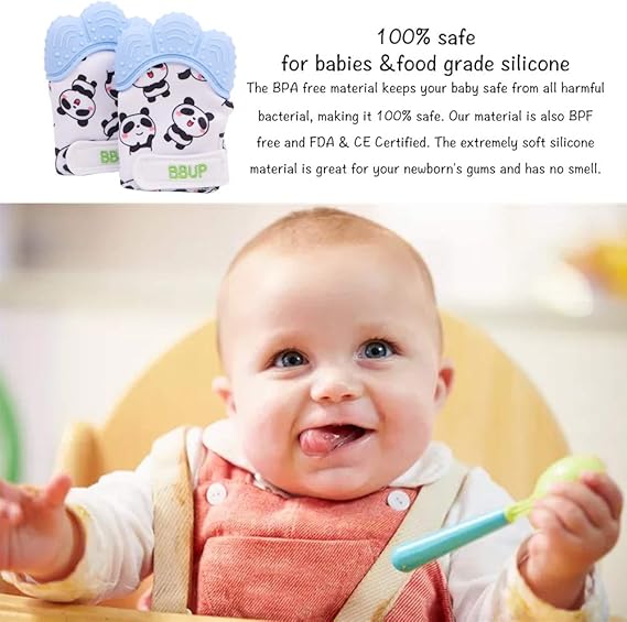 Paquet De 2 Gants De Dentition En Silicone De Qualite Alimentaire Mitaine De Dentition Pour Bebes Jouets De Dentition Pour Bebe Bleu Amazon Fr Bebe Et Puericulture