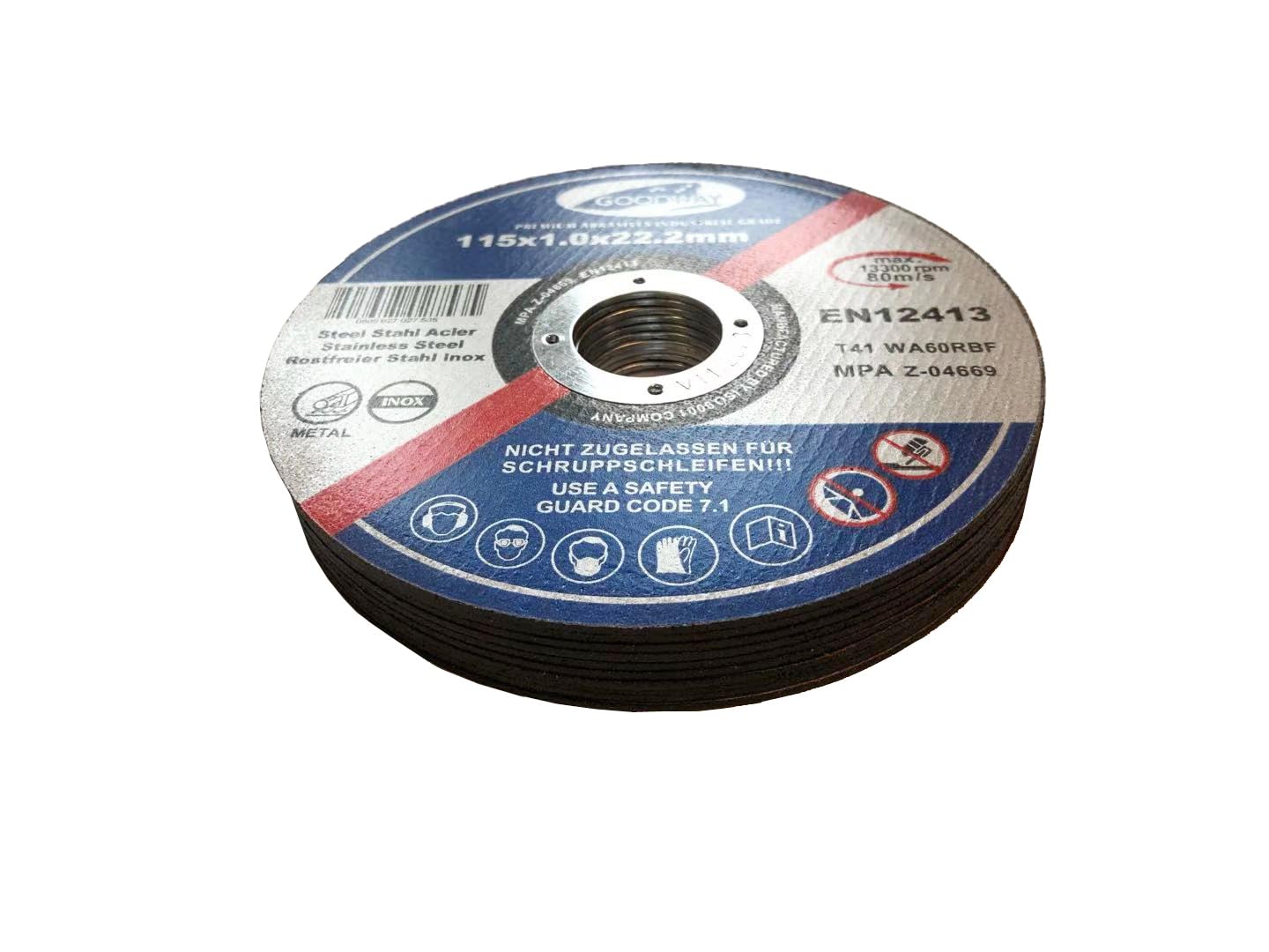 Profesjonalne tarcze tnące │ Ø 115 mm, grubość 1,0 mm │ do szlifierek Flex i szlifierek kątowych │ Inox │ tarcze tnące │ tarcze elastyczne (100)