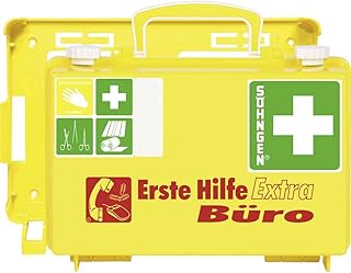 Söhngen Extra Büro - Maletín de primeros auxilios (DIN 13157), color amarillo