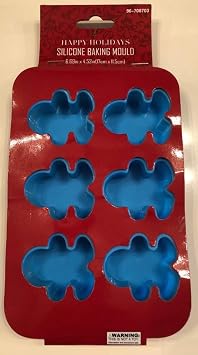 CHRISTMAS GINGERBREAD MAN BAKING MOLD CUPCAKE CAKE PAN CHOCOLATE CANDY MOLD