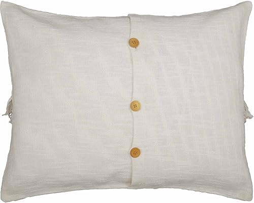 Miniatura 5 de Piper Classics Harmony Funda de almohada estándar con flecos, 21 pulgadas de largo x 27 pulgadas de ancho, granja, bohemio, ropa de cama de felpilla