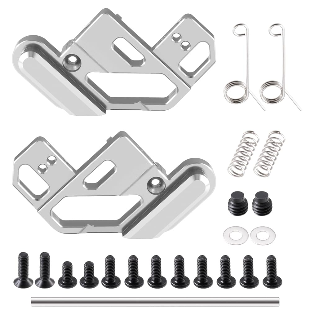 MORLORDY RC Rear Axle Suspension Mount Bracket for 1/12 Tamiya Lunch Box 57409 58347 CW-01 RC Truck Upgrade Parts (Silver)