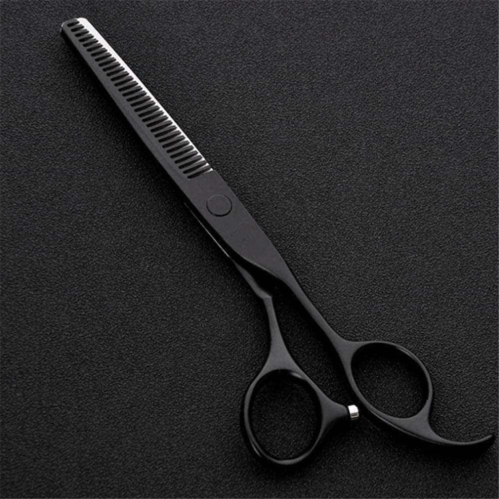 Tijeras de peluquería, Tijeras de peluquería Profesional Japón Acero 6 Pulgadas Tijeras de Pelo Negro Corte makas Tijeras de Adelgazamiento Tijeras de Peinado Tijeras de