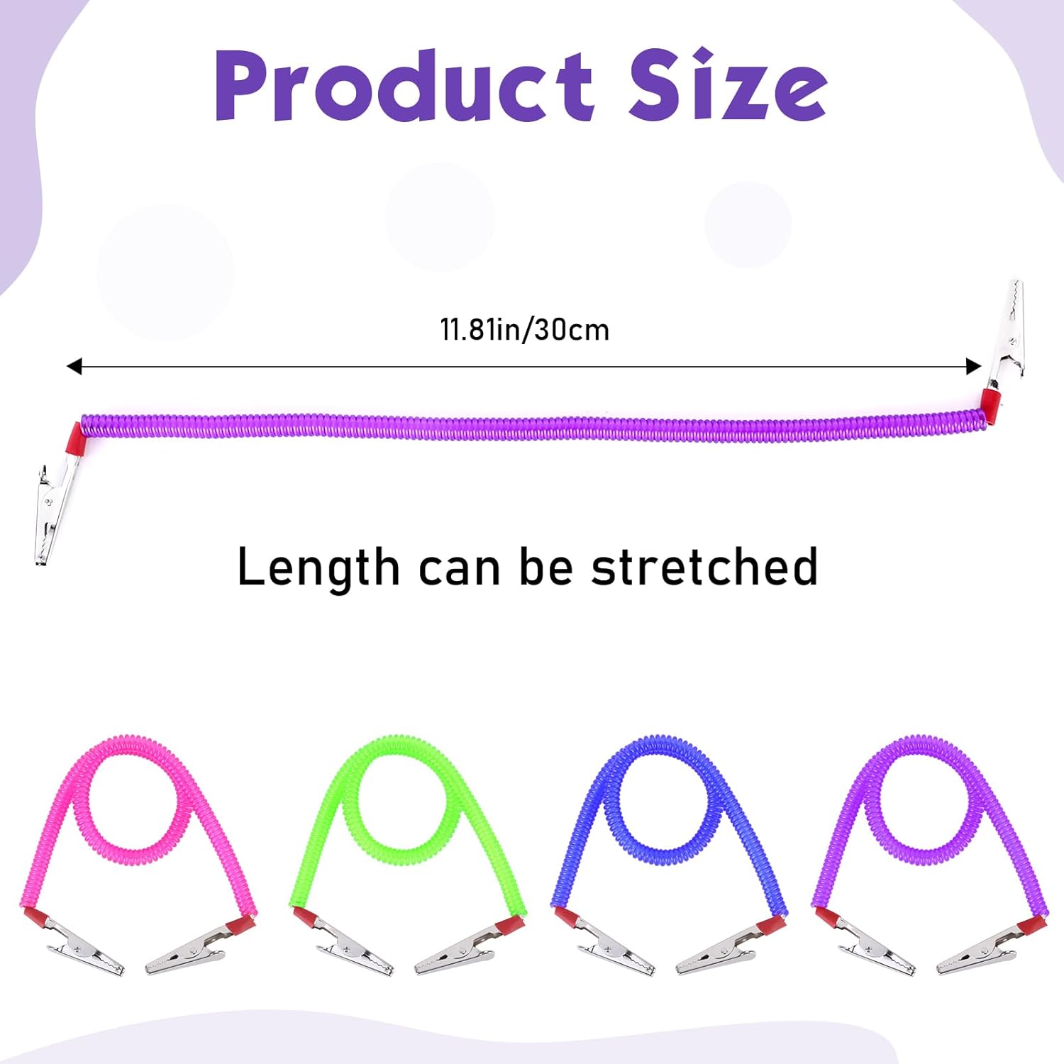 8 Pcs Napkin Holder Bibs Clips for Dental, Colorful Neck Chains with Metal Clips, Silicone Dentist Bib Holder for Napkin, Face Mask