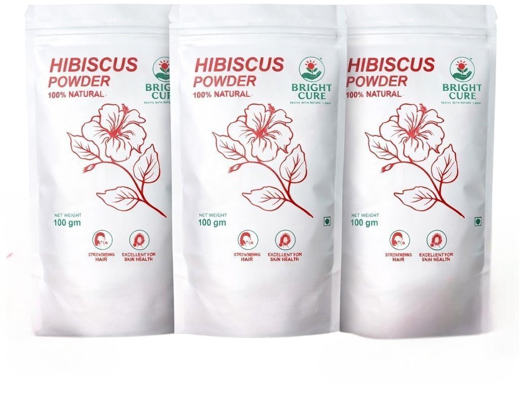 Hibiscus Flower Powder 3x100g for Hair and Face Pack Natural Gudhal Hair Growth Hair Fall Control Scalp Care Skin Glow DIY Hair Mask Herbal Powder All Types-picture-46