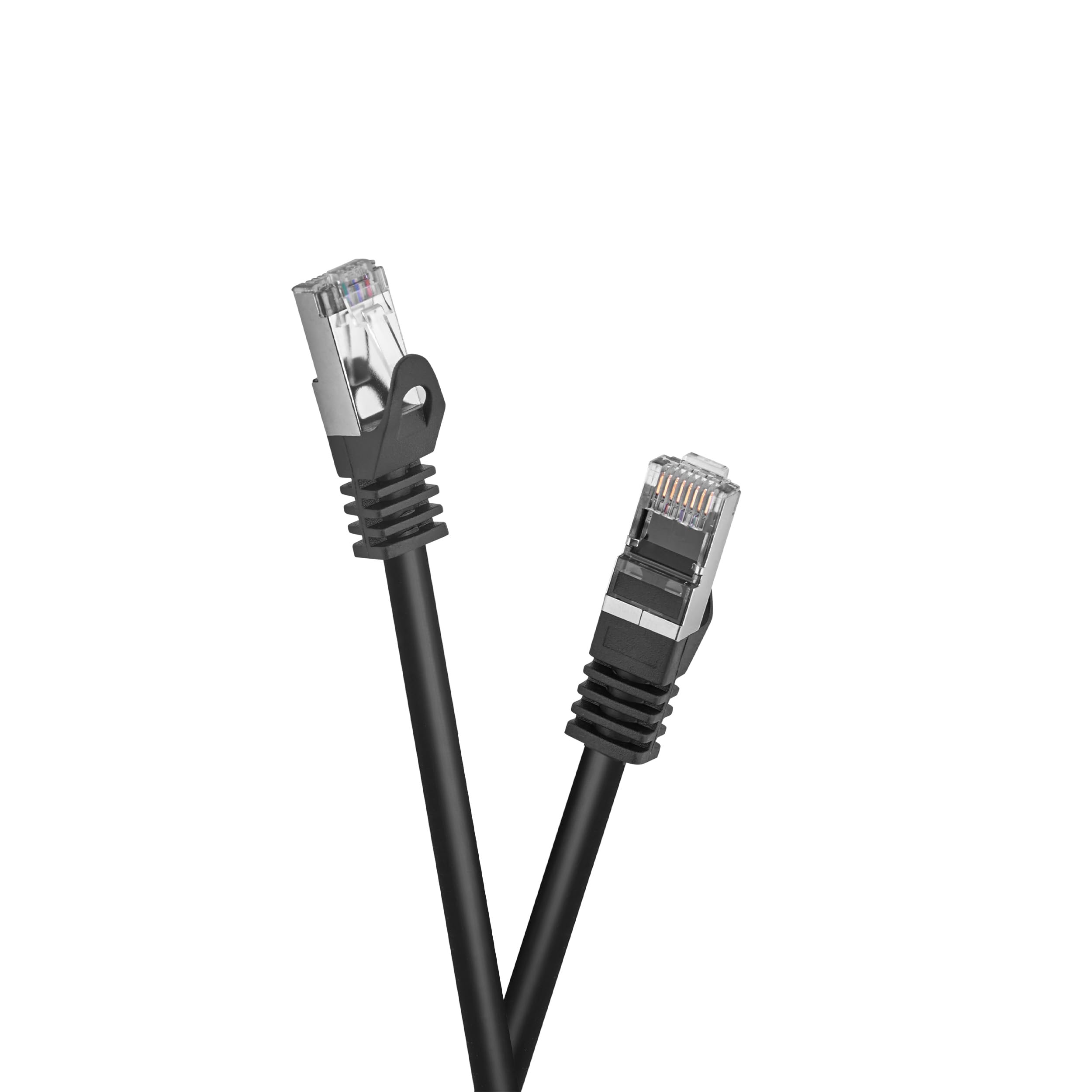 celexon Cat 6A Patchkabel - S/FTP 1,5m, Schwarz