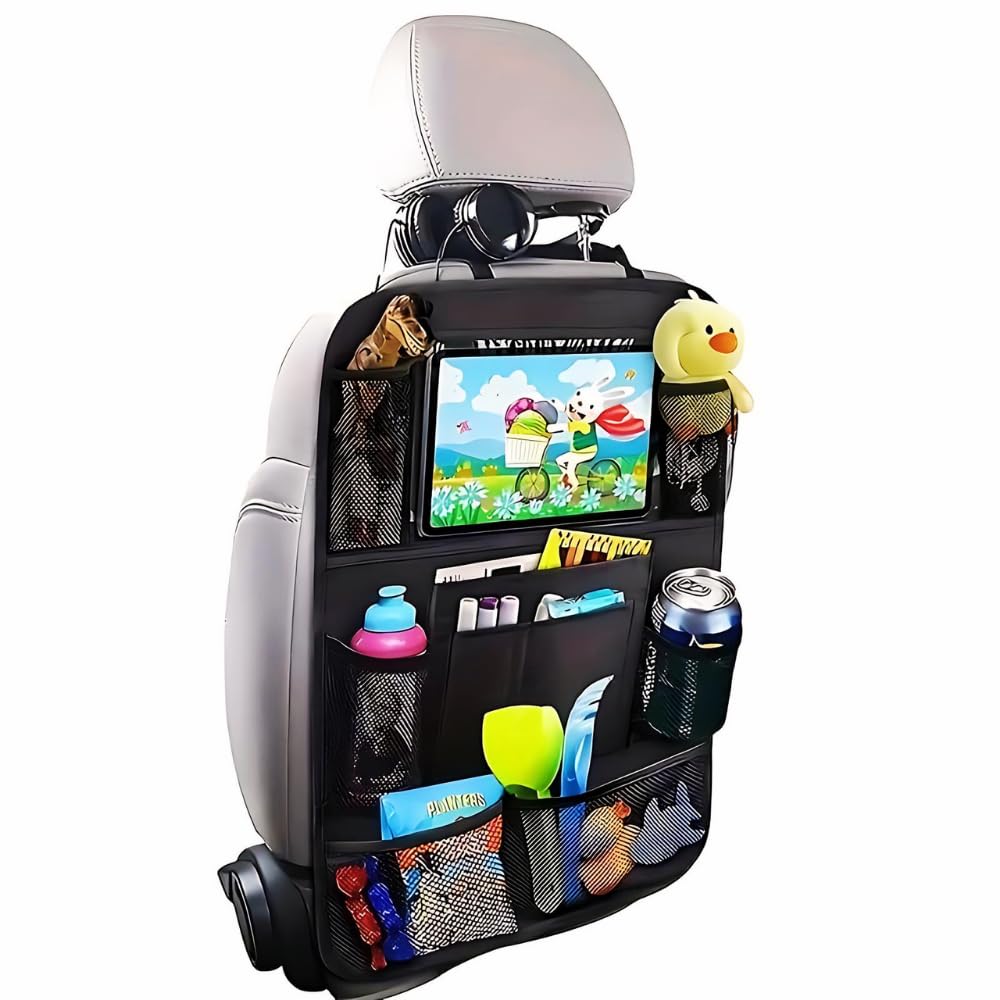 Bloomsworld Car Seat Storage, Back Pocket Multi-Functional Storage Bag for Children and Kids Travel