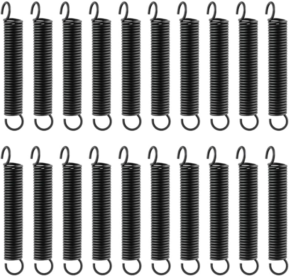 20Pcs Extension Spring Wire Diameter 0.03", OD 0.4", Length 3.15" Stainless Steel Heavy Duty Dual Hook Trampoline Metal Springs or Gate Spring Replacement Parts for Machinery Furniture Repair