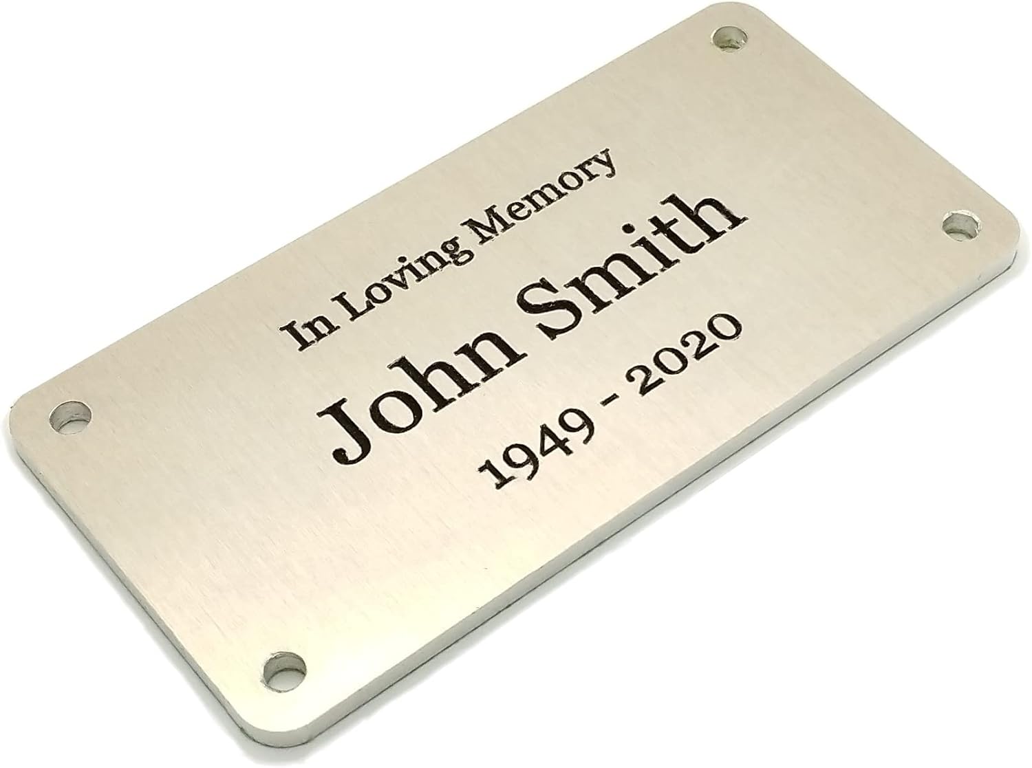 Personalized Solid Aluminium Engraved Nameplate Plaque