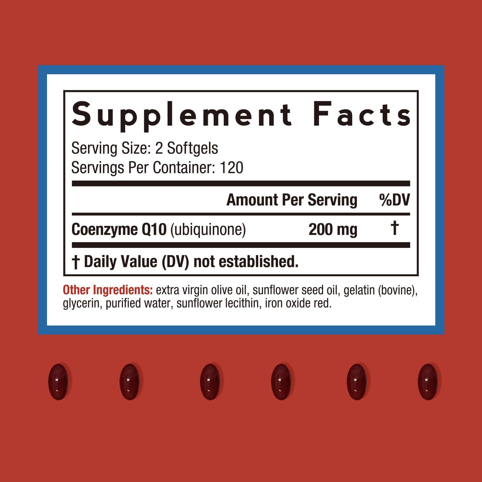 Doctor's Recipes CoQ10 200mg Per Serving, High Absorption with Olive Oil — Amazon image 2