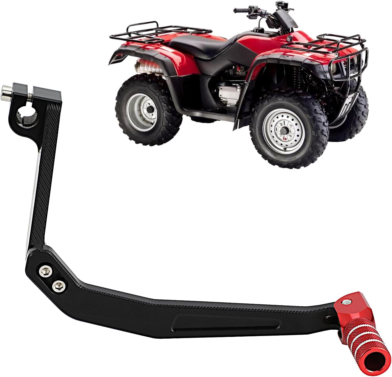 ATV Gear Shifter Shift Lever Folding Tip CNC for TRX 90 TRX90 2006 TRX90EX 2007-2008 TRX90X 2009 2015-2024 Black