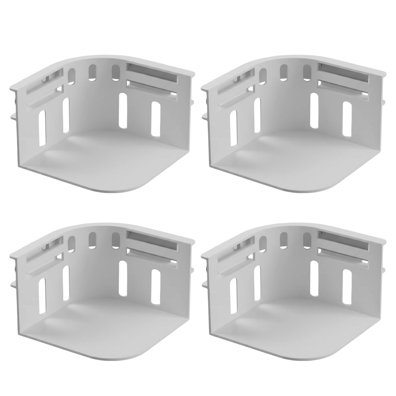 KFSCIP Sheet Holders for Bedding, Fitted Sheet Clips with Secure Grip, Bed Sheet Grippers for Mattress Corners, Set of 4 Compact Grey Sheet Holders Measuring 13.2 x 8.5 x 6 cm