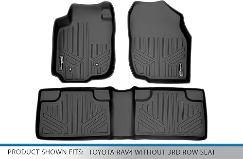 Miniatura 5 de MAXLINER - Juego de alfombrillas de 2 filas para Toyota RAV4 2006-2012