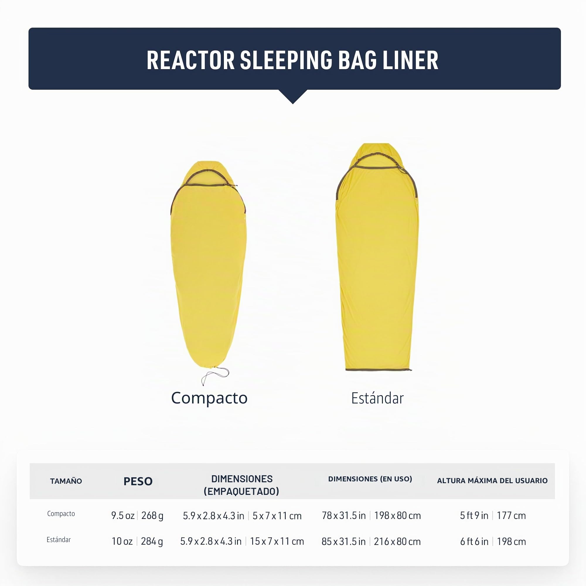 Sea to Summit Reactor - Forro Aislante para Saco de Dormir