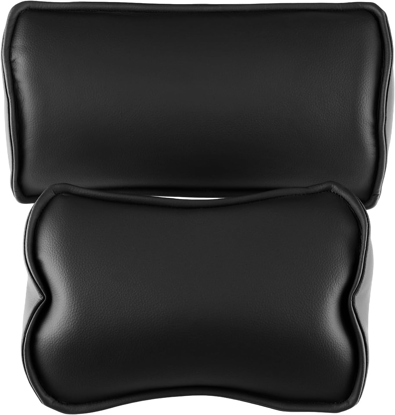5 Colors Choose Microfiber Leather Dentist Seat Cervical Cushion Neck Headrest&Lumbar Pillow Memory Foam for Chairs Sofa Pad ﻿ (Black)