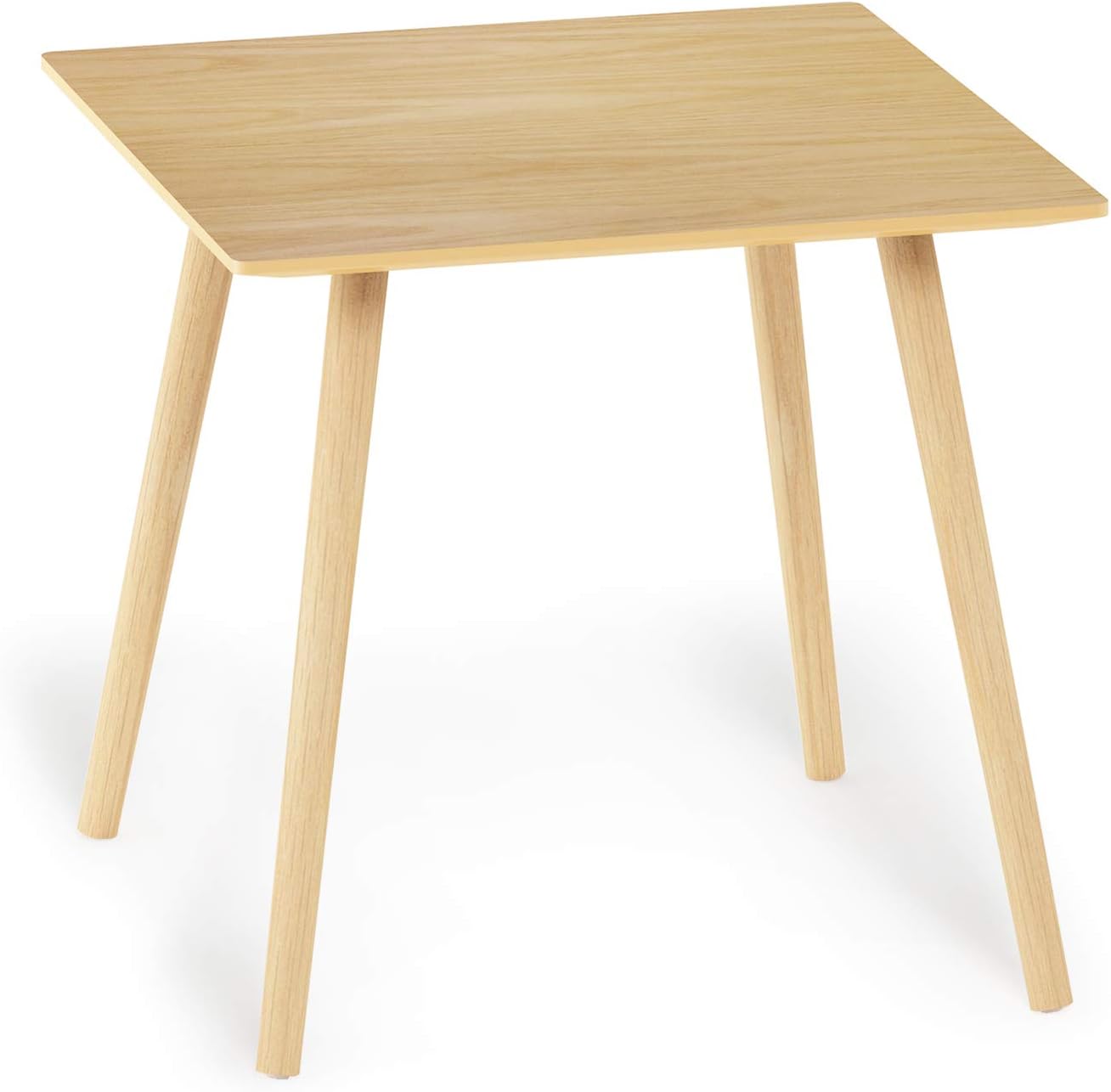 Theo Light Oak Modern Square Side Table