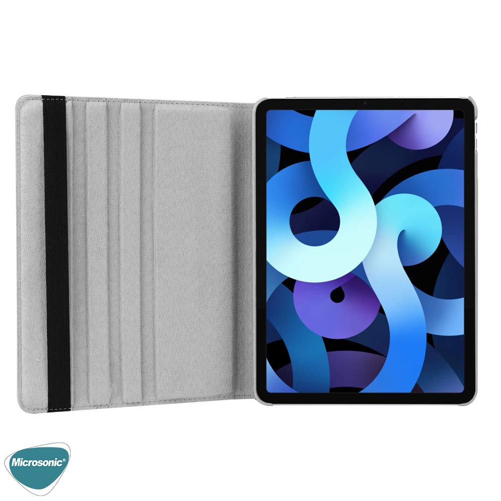 Microsonic Apple iPad 11.Nesil 2025 Kılıf (A3354-A3355) 360 Rotating Stand Deri Pembe [iPad 11.Nesil 2025 ile Uyumlu Kılıf - Pembe]