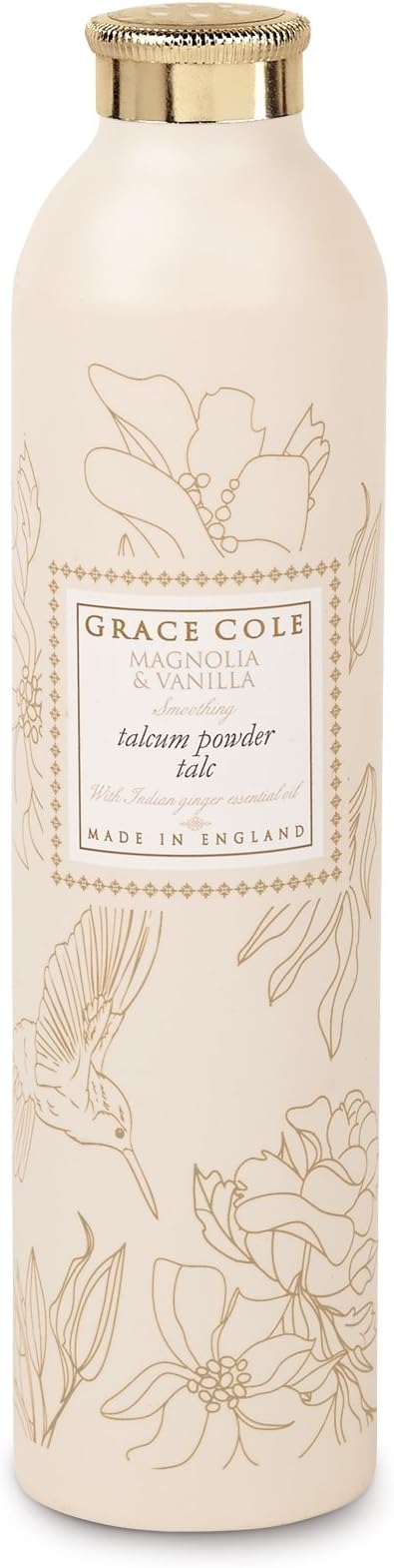 Grace Cole Floral Collection Magnolia and Vanilla Talcum Powder 200g