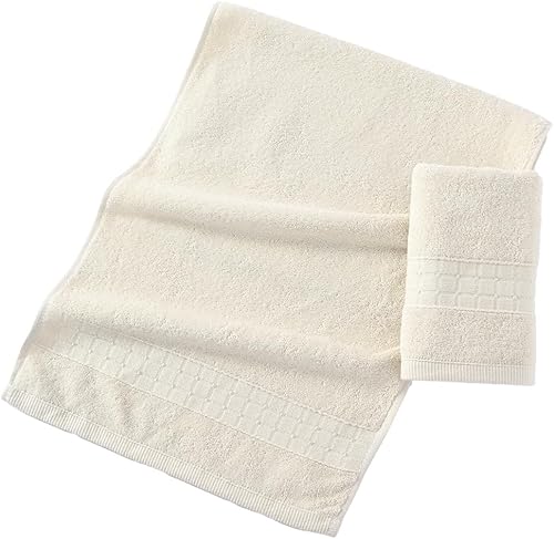 Miniatura 8 de sense gnosis Juego de 2 toallas de mano blancas supersuaves, 100% algodón, absorbentes, decorativas, a cuadros, para baño y hogar, 13 x 29 pulgadas