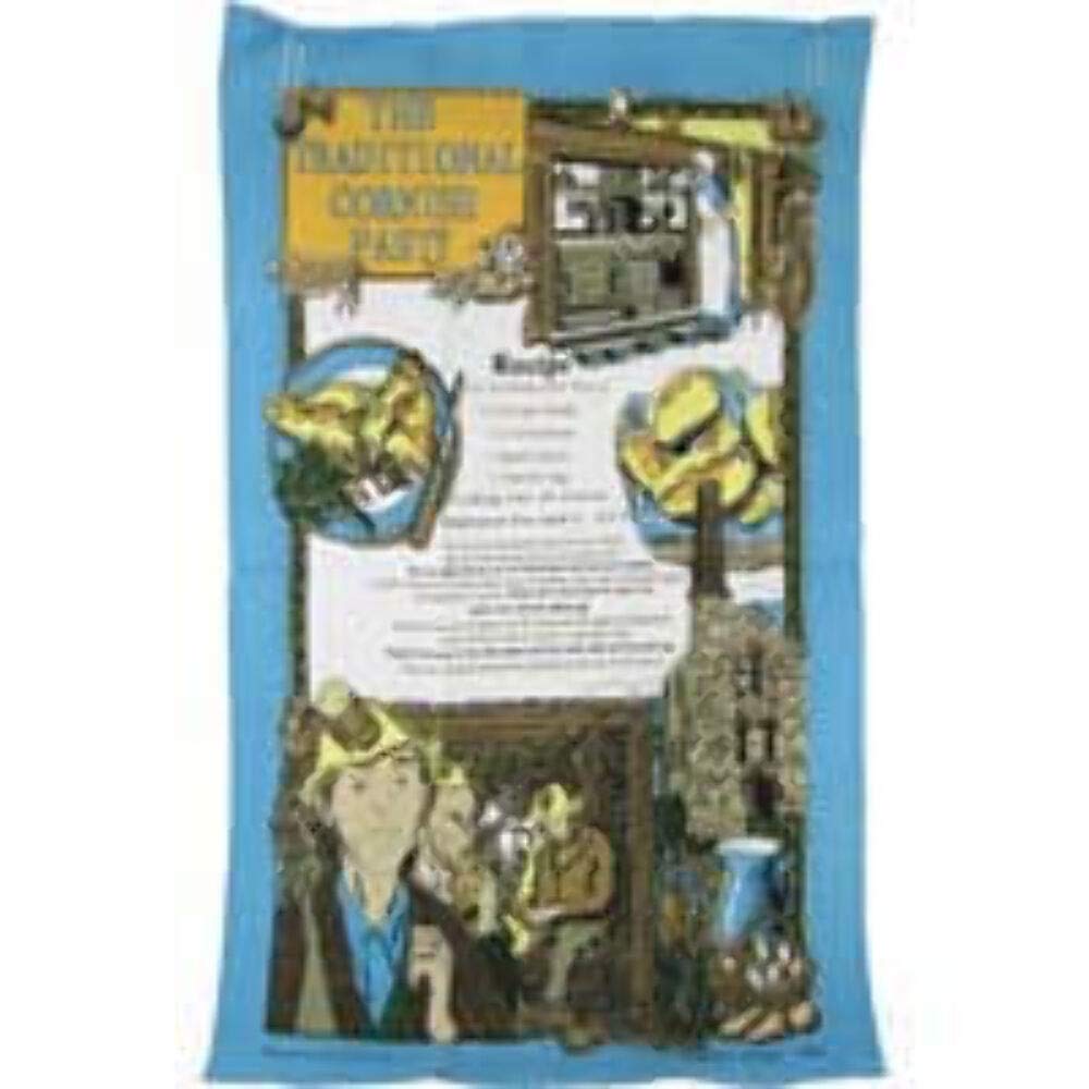 Elgate Cream The Traditional Cornish Pasty Recipe Tea Towel. Souvenir Gift Cornwall Mining Tea 100% Cotton
