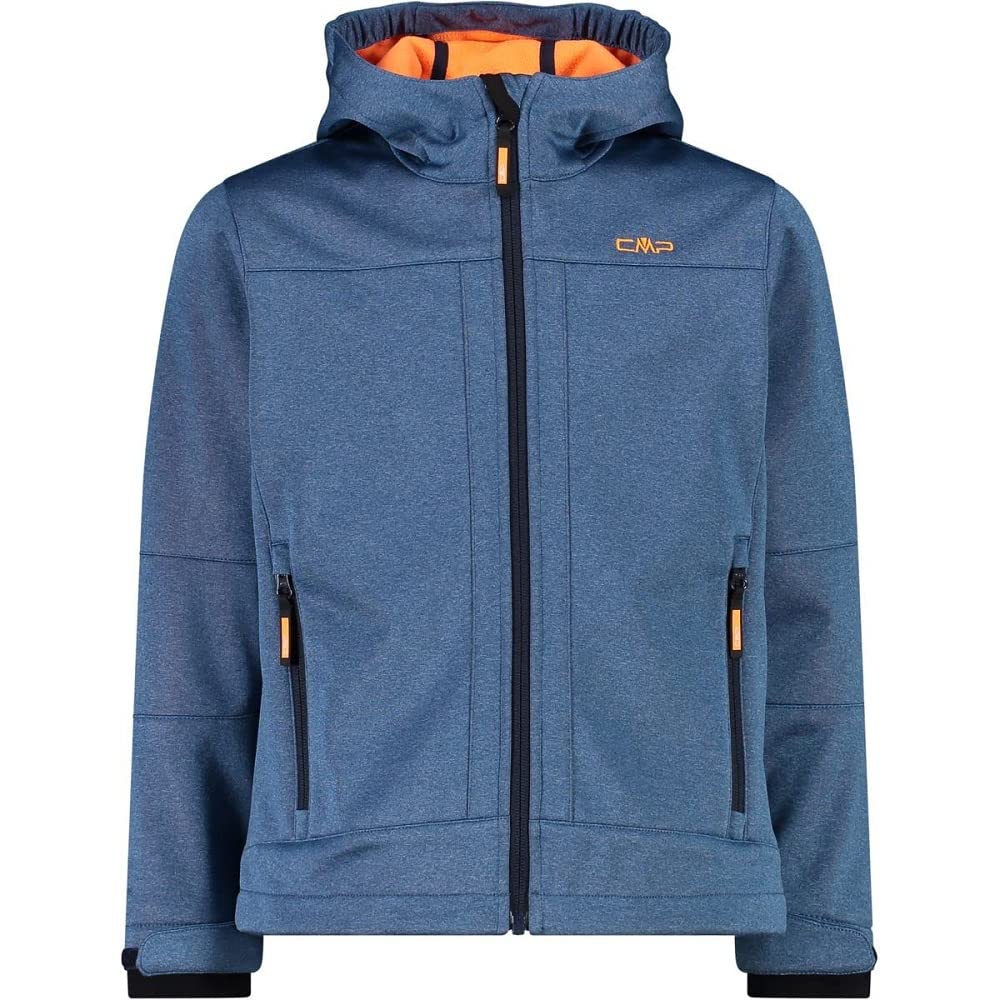 CMP Veste Softshell Enfant Capuche Fixe Bluestone Mél. 128