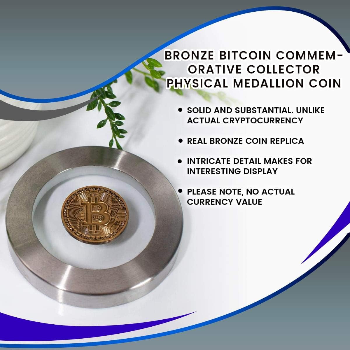 Amazon Com Toynk Bronze Bitcoin Commemorative Collector Physical Medallion Coin Everything Else