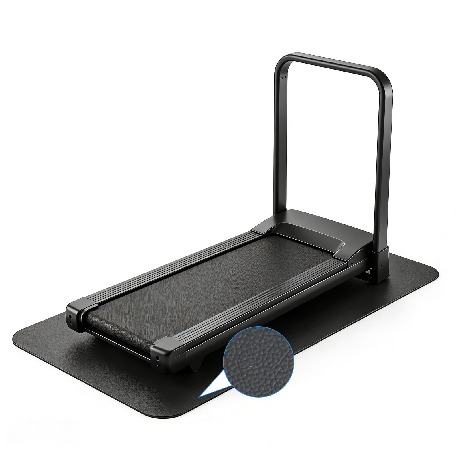 Tappetino per Tapis Roulant,Tappetino Rulli Bici in PVC Spesso 6mm,per Attrezzi per Esercizi,per Roulant,da Passeggio,Panca per Pesi,Cross Trainer,Cyclette