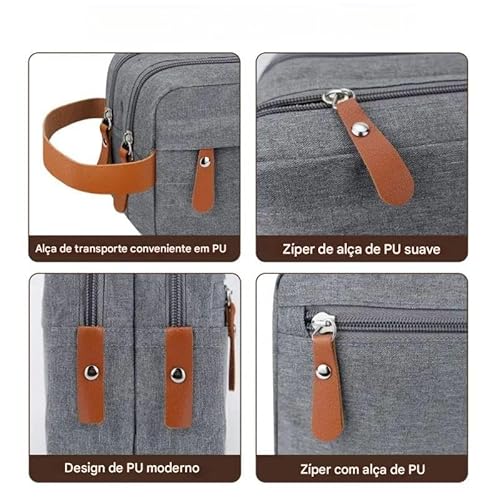 Necessaire Executiva Elegante Unissex Feminina Masculina Frasqueira Bolsa Organizadora Leve Viagem P