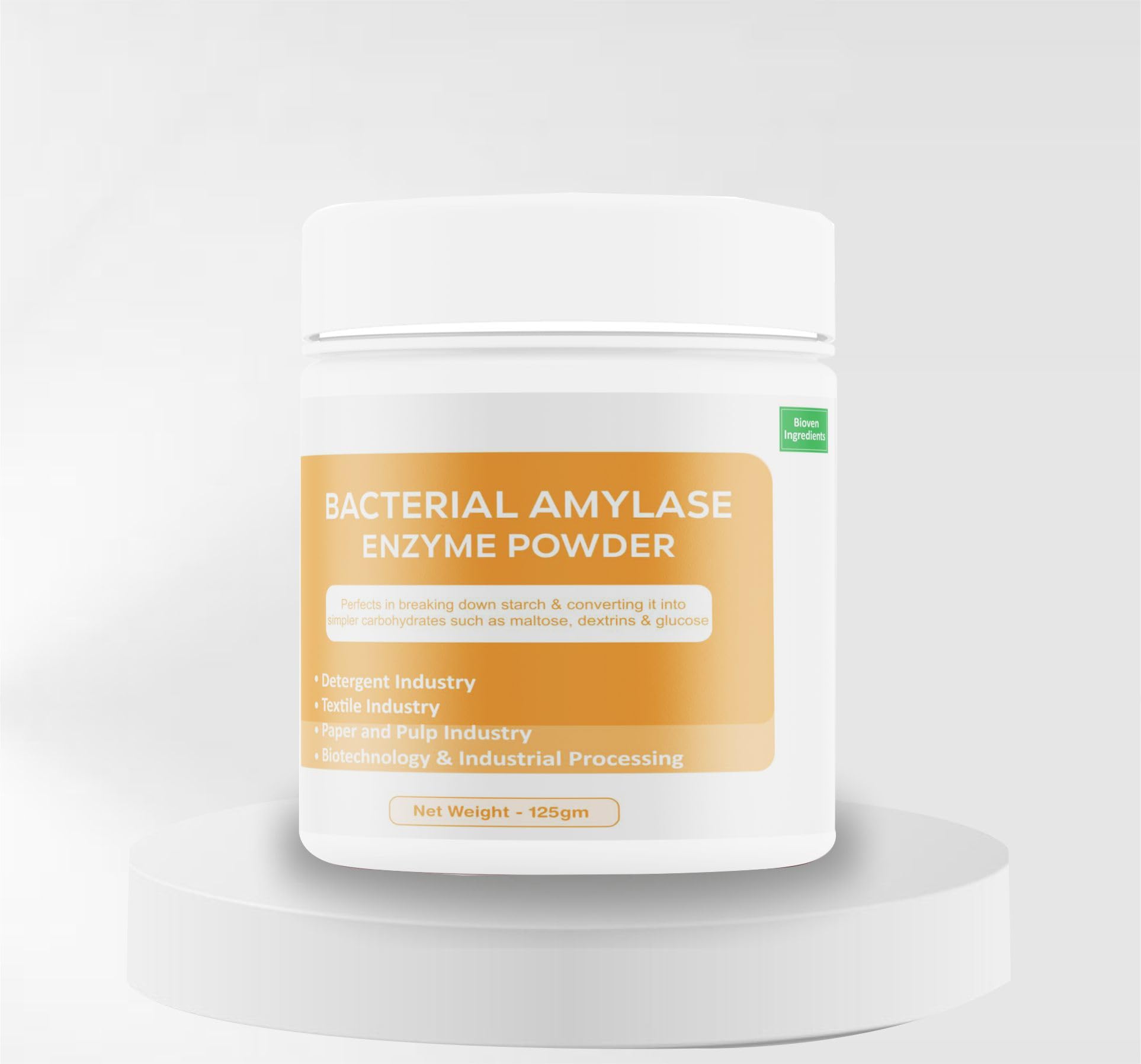 Ingredients Bacterial Amylase Enzyme Powder Non-GMO, Food and Beverages/Paper & Textile Industry, Broad pH Range of Activity, Excellent Thermostability, Degrades Starch, No Filters/Binder-image-49