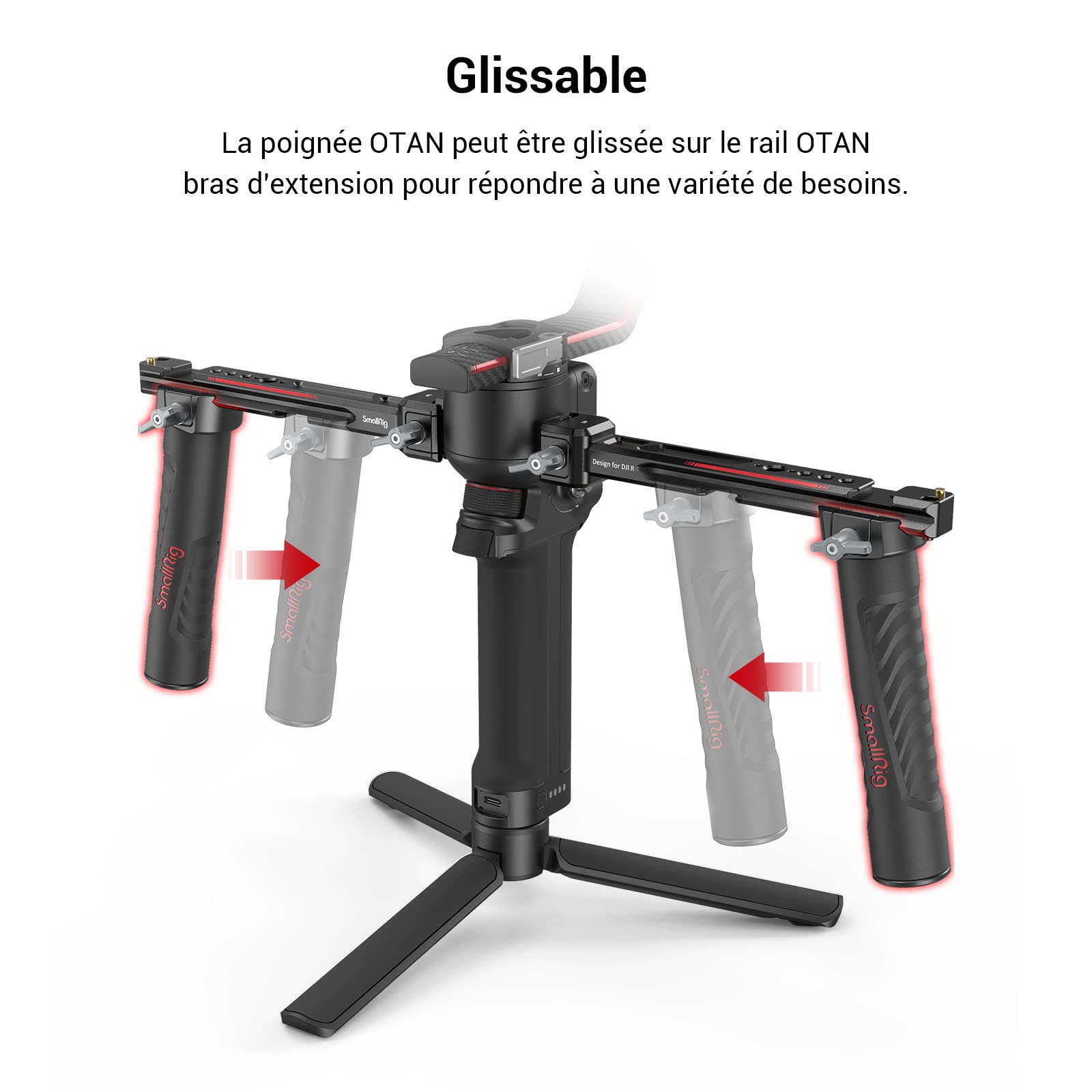 SMALLRIG Dual Handgrip pour DJI RS 2 / RSC 2 / RS 3 / RS 3 Pro/RS 4 / RS 4 Pro/RS 5-3027