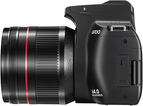 Miniatura 4 de Ordro Cámara digital G700, 64MP  Zoom óptico 12X  Video 4K  AFMF  Pantalla táctil de 3.0 pulgadas  Flash integrado  2 baterías (negro)