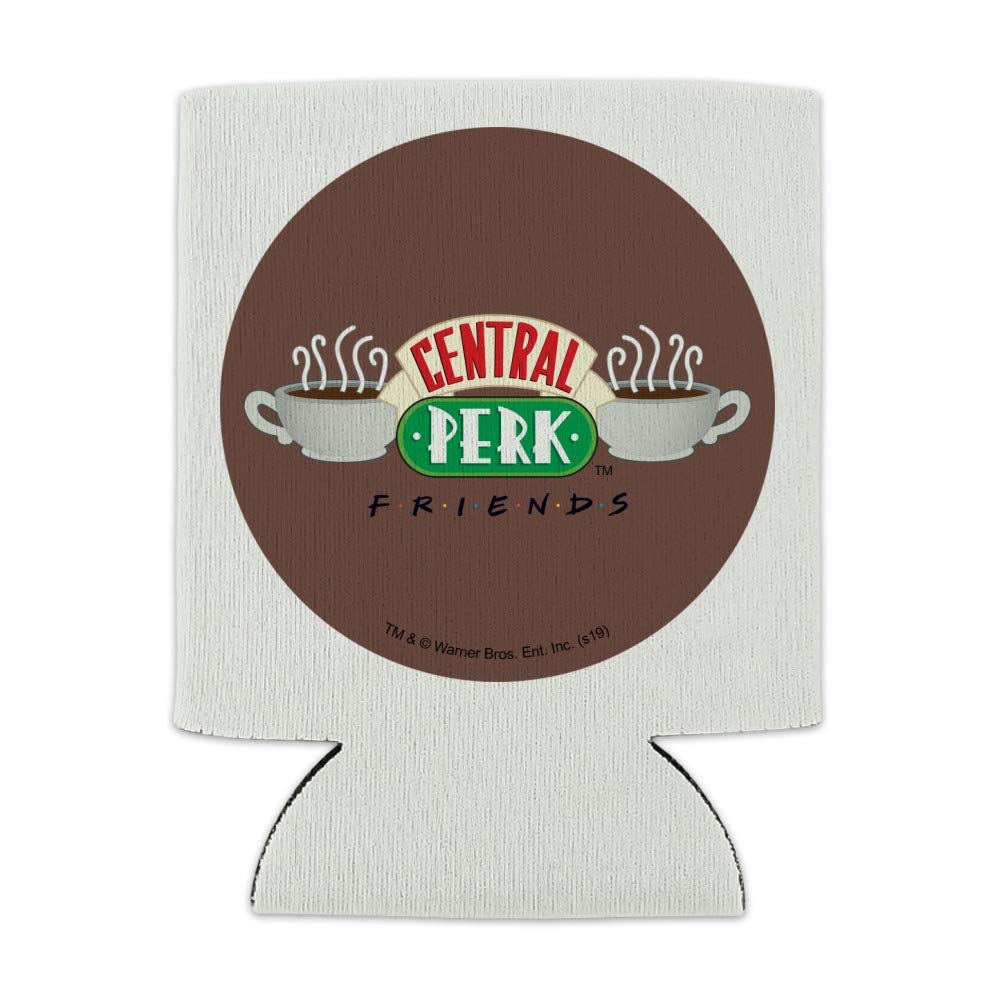 Friends Central Perk Logo Can Cooler - Drink Sleeve Hugger Collapsible Insulator - Beverage Insulated Holder
