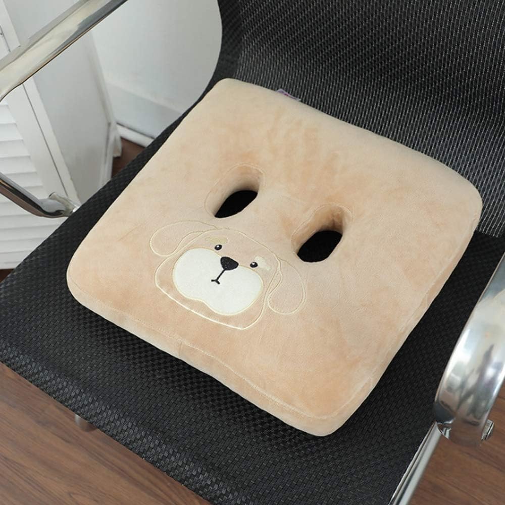 HBBOOI Aliviar la fatiga del asiento amortiguador trasero Alivio Bone sientan el amortiguador de espuma de memoria ergonómica del asiento del cojín del amortiguador antideslizante for el conductor del