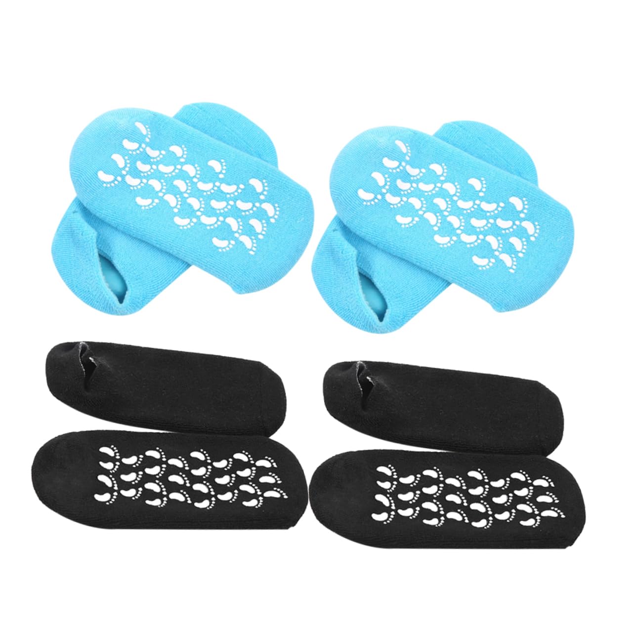 minkissy Foot Moisturizing Socks 2 Pairs Short Socks Soft Cotton Spandex for Foot Care